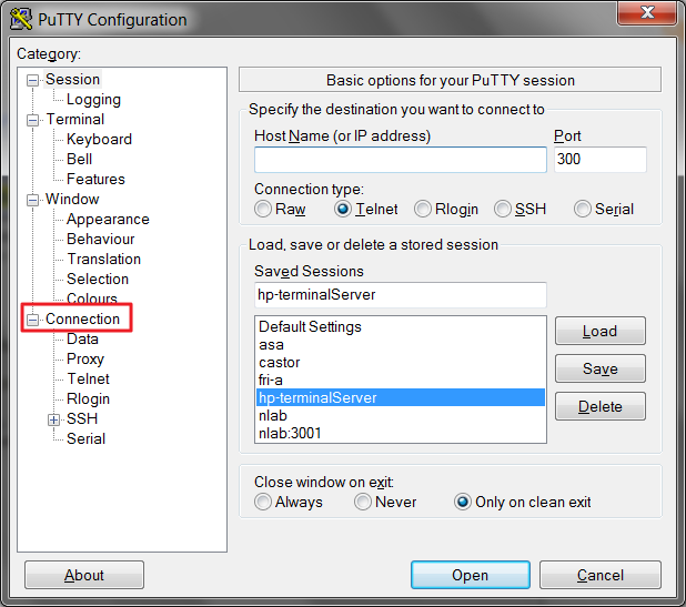 Keeping PuTTY telnet session alive