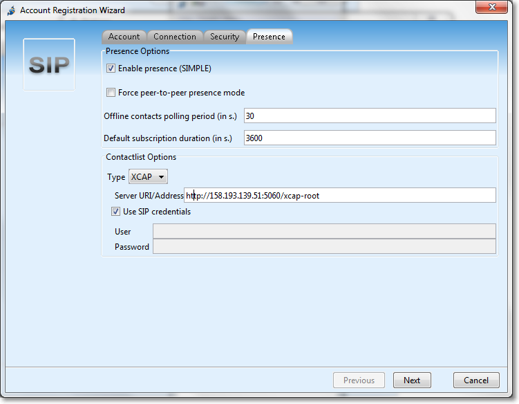 Configuring XCAP support for IM and presence over kamailio 3.1 – debian (lenny)
