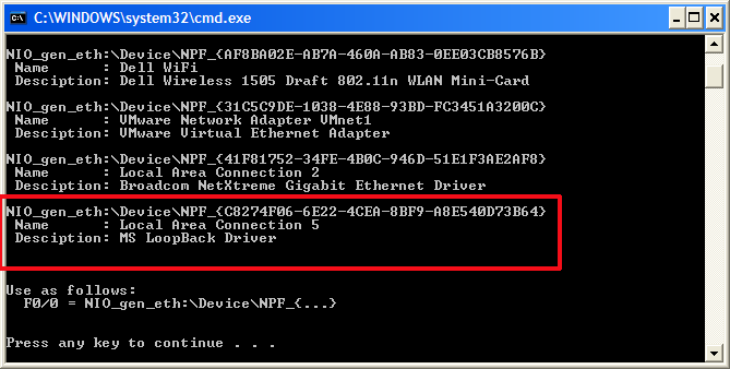 Spustenie Cisco SDM nad Dynagen vo Windows s použitím loopback rozhrania.